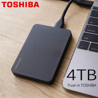 TOSHIBA 4TB ฮาร์ดดิสก์ไดรฟ์ภายนอก HDD HD 4TO อุปกรณ์จัดเก็บข้อมูลแบบพกพา USB 3.0 SATA 2.5 "Harddisk สำหรับคอมพิวเตอร์แล็ปท็อป PS4