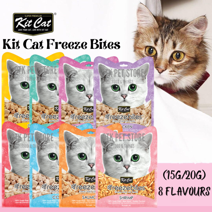 Kit Cat Freeze Bites Cat Treats 15g/20g(Foie Gras/Tuna/Duck/Chicken