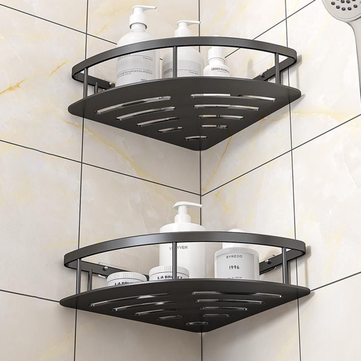 plastic-shelving-unit-tiered-shower-rack-wall-mounted-bathroom-shelves-bathroom-corner-shelf-hanging-shower-organizer