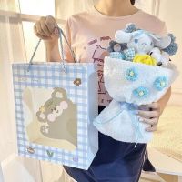 Sanrio Cawai Cinnamoroll ตุ๊กตาช่อดอกไม้การ์ตูนสำหรับเด็กน่ารักสร้างสรรค์อะนิเมะดอกไม้แฟนของขวัญจบการศึกษาเพื่อน