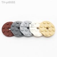 ∏☒☜  20pcs Build 60474 Plate Round 4x4 with Hole Building Blocks MOC Parts DIY Electric Educational Classic Brand Children Toys