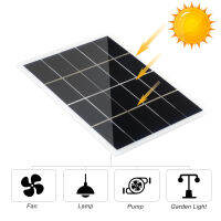 3 วัตต์ 5 โวลต์แผงเซลล์แสงอาทิตย์ polycrystalline ซิลิคอนเซลล์แสงอาทิตย์ DIY กันน้ำตั้งแคมป์พลังงานแสงอาทิตย์แบบพกพาแผงเข้ากันได้สำหรับไฟถนนสวนโคมไฟพัดลมปั๊ม