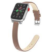 ♣ Szczupła skórzana opaska do zegarka Apple 40mm 45mm 38mm 42mm 49mm seria zamienna Ultra 8 7 SE 6 5 3 2 1 pasek