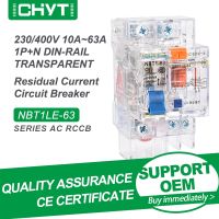 【LZ】 Free Shipping CHYT NBT1LE-63 1P N 2P 3P N AC 230V 400V 63A 30mA 6KA Transparent Residual Current Circuit Breaker Leakage RCCB