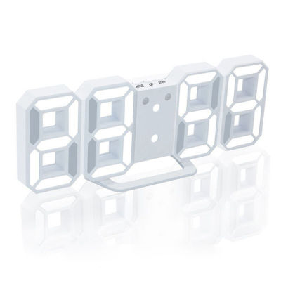 【Worth-Buy】 นาฬิกาติดผนังแบบทันสมัยดิจิตอล3d Led นาฬิกาตั้งโต๊ะนาฬิกาชั่วโมงนาฬิกาแสดงตัวเลขกลไกปลุกนาฬิกาปลุกตั้งโต๊ะ