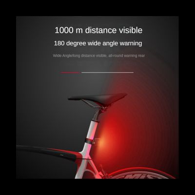 ☸۞✇ TWOOC N20L Bicycle Warning Taillight USB Charging Seat Post Cushion Taillight Intelligent Brake Taillight