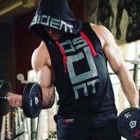 CODAndrew Hearst FY? Mens Hooded Vest Waistcoat Gym Tank Fitness Training Casual Sweatshirt