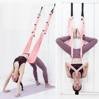 Indoor Aerial Yoga Strap Set Fitness Equipment Yoga Sling Fitness Resistance Bands for Slimming Block Strap Home Gym Yoga Mat