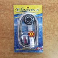 ( PRO+++ ) โปรแน่น.. ฝักบัวอาบน้ำ Elegance จัสมิน A-26B พร้อมขาฝักบัว พร้อมสายฝักบัวแบบสแตนเลส ผลิตจากวัสดุ ABS ทนแรงดันน้ำได้สูง สีขาว ราคาสุดคุ้ม ฝักบัว ฝักบัว แรง ดัน สูง ฝักบัว อาบ น้ำ ฝักบัว rain shower