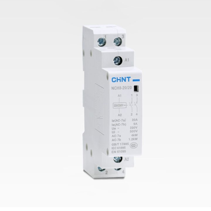 CHINT ~AC230V Home AC Contactor NCH8 16A 20A 25A 2NO / 1NC1NO Contactor ...