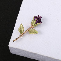 Beautiful Rose Flower Brooches Collection For Women Lady Elegant Flower Pin Summer Design Party Valentine Day Gift