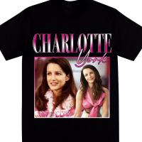เสื้อผ้าผชเสื้อยืด พิมพ์ลาย Charlotte From Sex And The City Homage สไตล์วินเทจ ยุค 90s สําหรับผู้ชาย และผู้หญิงS-5XL  VVKA