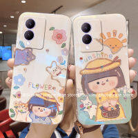 สุดหรู เคสโทรศัพท์ Phone Case VIVO Y17s Y01 Y15A Y15s 4G เคส แฟชั่นสุดสร้างสรรค์ประกายระยิบระยับลายการ์ตูนน่ารักป้องกันการตกปกหลังนิ่ม Cover 2023