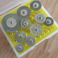 Hot!10Pcs Diamond Cutting Discs Cut-off Hold Wheel Set For Dremel Rotary Tool Cutting Grinding Engraving Tools