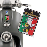 3D รถจักรยานยนต์สติกเกอร์ Dont TOUCH My Vespa คำเตือน decals สำหรับ Piaggio Vespa GTS G LX LXV 125 250 300 IE super