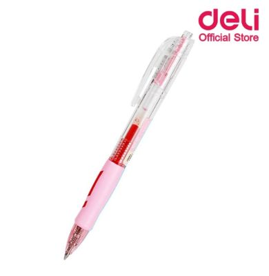 Deli G09 Gel Pen ปากกาเจล หมึกแดง 0.5mm จำนวน 1 ด้าม ปากกา อุปกรณ์การเรียน เครื่องเขียน school ปากกาเจลราคาถูก