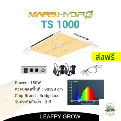 [ready stock][ส่งฟรี] Mars Hydro TS1000 ไฟปลูกต้นไม้ LED Full Spectrum Hydroponic LED Grow Lightมีบริการเก็บเงินปลายทาง