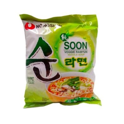 📌 Nong Shim Veggie Ramen Noodles 112g น้องชิม บะหมี่ราเม็ง 112g (จำนวน 1 ชิ้น)