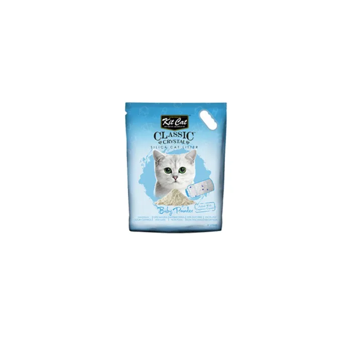 Kit Cat Crystal Cat Litter คิทแคท ทรายแมวคริสตัล (5lt)*ocean beach