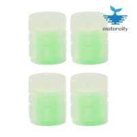 ฝาครอบก้านเรืองแสงวาล์วยาง Caps Universal Valves Nozzles (4Pcs Green)