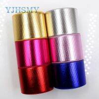 【hot】！ YJHSMY G-181027-143538mm 5yards/lot laser grosgrain ribbonWedding decorationfestival wrapping materials