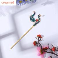 CREAMSD ปิ่นปักผมมุกหวีส้อมสำหรับผู้หญิงคลาสสิกโบราณหรูหราสไตล์จีน Cloisonne ทุกวันชายหญิงกิ๊บติดผม Hanfu เครื่องประดับผม