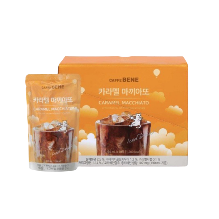 CAFFE BENE COFFEE POUCH DRINK - CARAMEL MACCHIATO | Lazada PH