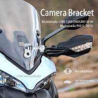 Motorcycle Holder Cam Camera Driving Recorder Bracket Front Camera Mount CamRack For DUCATI Multistrada 950 S 1200 1260  Power Points  Switches Savers