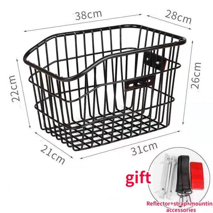 hot-rear-rack-storage-basket-folding-mountain-student-with-and-reflector