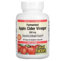 Natural Factors, Apple Cider Vinegar, 500 mg