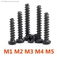 ✱☄ Screw Pan Head Black Electronic Micro Screws Phillips Self-tapping Screw M1 M1.2 M1.4 M1.5 M1.6 M1.7 M2 M2.3 M2.5 M3 M3.5 M4 M5