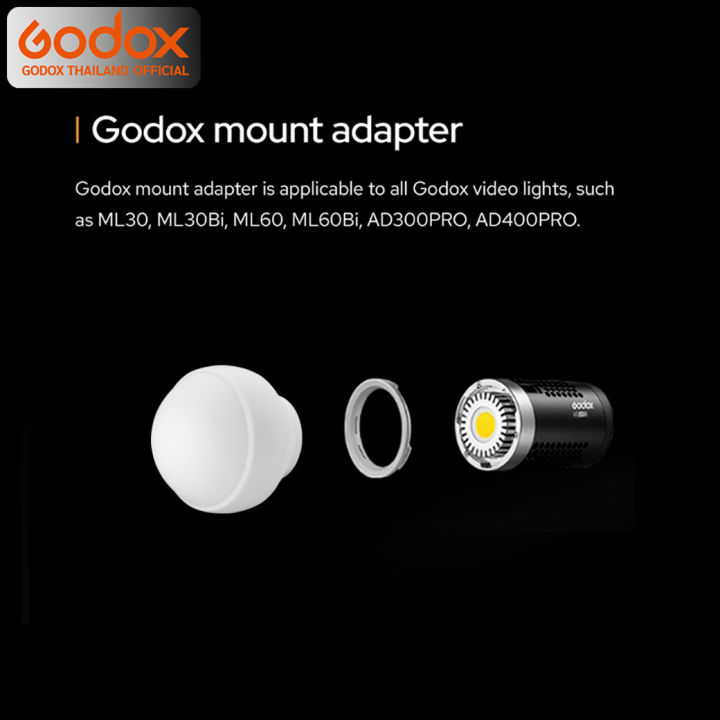 godox-softbox-ml-cd15-collapsible-diffusion-dome-kit-ซ๊อฟบ๊อกทรงกลมสำหรับแฟลชหัวเหลี่ยม-แฟลชหัวกลม-แฟลชและ-ledเมาท์godox