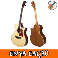 พร้อมส่ง กีต้าร์โปร่ง Enya EAG 40 พร้อมกระเป๋าและของแถม 6 อย่าง