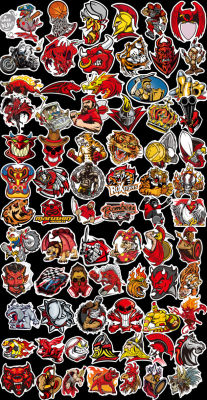 พร้อมส่ง 100ชิ้น reddevil กระโหลกแดง สายโหด ฮาร์ดคอร์ สติ๊กเกอร์ sticker พลาสติกกันน้ำ สีคมชัด