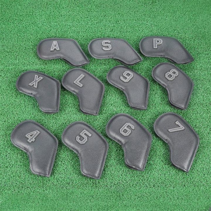 11pcs-universal-pu-กันน้ำ-golf-iron-headcover-ชุดป้องกัน8-5x16-5-ซม-กีฬากลางแจ้ง-golf-club-head-covers-protector