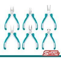 Total ขุดคีมมินิ มีสปริง ขนาด 4.1/2นิ้ว 6 ตัวชุด รุ่นTHT1K0511 ( 6 pcs 4.1/2 Plier Set )