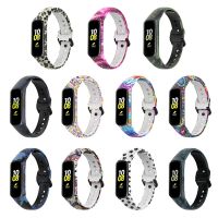 vfbgdhngh Silicone Straps For Samsung Galaxy Fit 2 SM-R220 Smart Watch Printing Flower Bracelet Sport Band Replace Correa For Galaxy Fit2