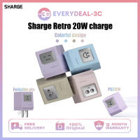 Sharge/Shareek Retro 20W Fast Charger S020 1 Port Type C 20W PD/QC/SCP/FCP/PE BH12T