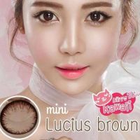 Mini Lucius Brown  มินิ สีน้ำตาล คอนแทคเลนส์ น้ำตาล Kitty Kawaii ค่าอมน้ำสูง ป้องกันรังสี UV Bigeye contact lens