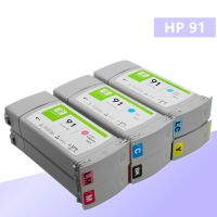 เข้ากันได้กับ HP 91 HP91เข้ากันได้กับตลับหมึกสำหรับ HP เครื่องพิมพ์ Z6100ps Z6100 Designjet ที่เข้ากันได้กับหมึกสี (มี8สีให้เลือก)