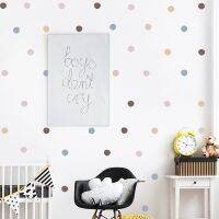 1Pc DIY Mixed Morandi Color Dots Wall Stickers Home Decor Nordic Style Vinyl Art Decals Living Room Kids Bedroom Decoration