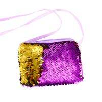 ₪☎ New Fashion Mermaid Sequins Coin Purse Women Wallet Party Zipper Clutch Bag Kids Girl Glittering Purse Handbag