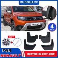 สำหรับ Renault Duster HM 2017 ~ 2022 2018 2019 2020 Mudguards Mudflaps ด้านหน้าด้านหลัง Mud Fender Flap Splash Guards อุปกรณ์เสริม