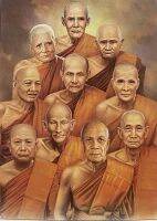 ภาพโปสเตอร์ รูปพระเกจิอาจารย์10องค์ ขนาดกว้าง 15นิ้ว สูง21นิ้ว