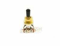 KAISH Gold Metric LP Guitar 3-Way Toggle Switch w/ black Metal Tip