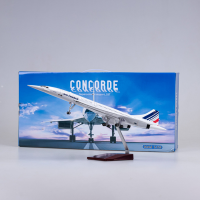 50ซม. 1125 Scale เครื่องบิน Concorde Air France สายการบินรุ่นเครื่องบินของเล่นเรซิ่น Airfrance เครื่องบิน Landing Gears ไฟ