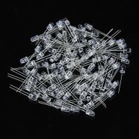 ☑▣ 100PCS 5mm White Emitted Color Ultra-Bright LED Light Lamp Emitting Diodes 15000MCD E5M1