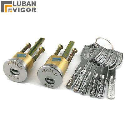 【YF】 C-level exterior door lock cylinder Universal Anti-theft core center and eccentric Iron/wooden