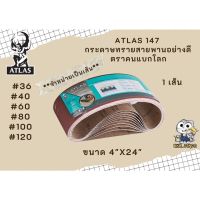 กระดาษทรายสายพาน 4"x24"  - กระดาษทราย กระดาษทรายรถถัง กระดาษทรายขัดไม้ ขายเป็นแผ่น