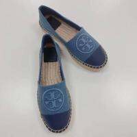 2023 new TORY BURCH Jeans shoes color matching lady fisherman shoes